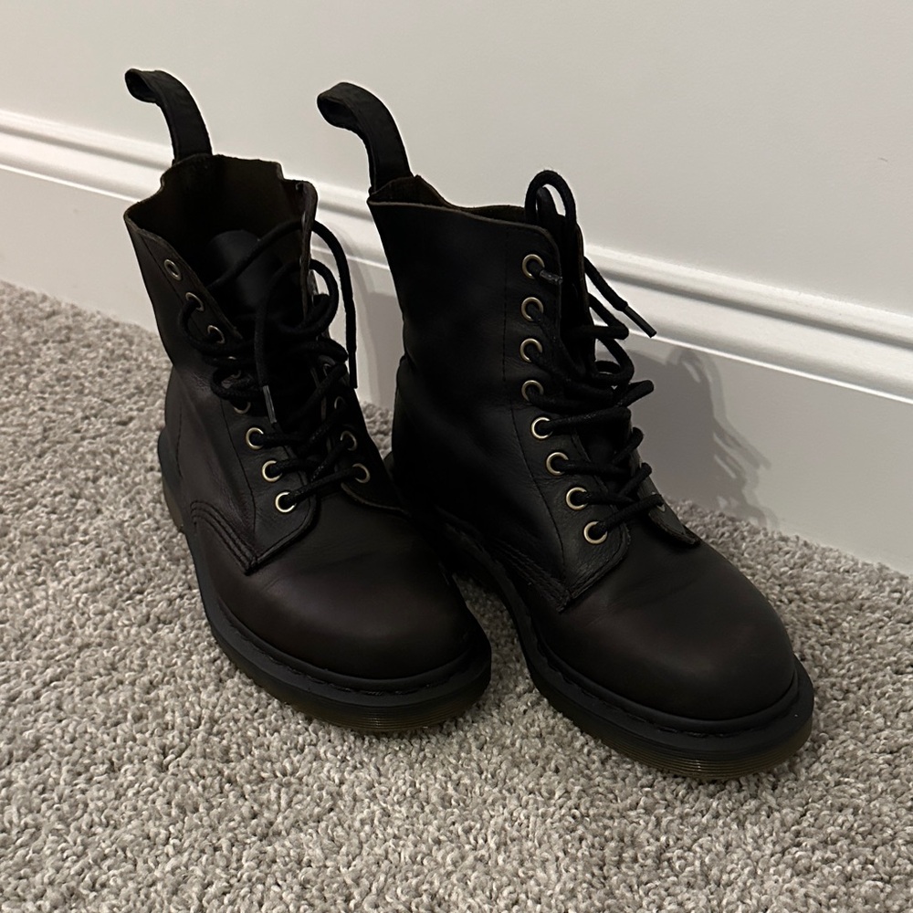 Dr. Martens Dark Brown Combat Boots